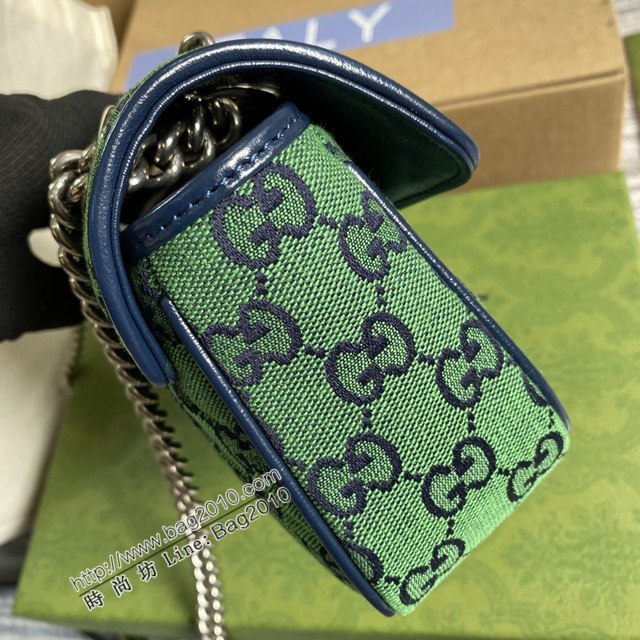 Gucci新款包包 古馳鏈條單肩斜挎包 Gucci全皮GG Marmont系列經典女包 446744  ydg3268